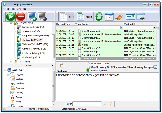 KGB Keylogger Screenshot